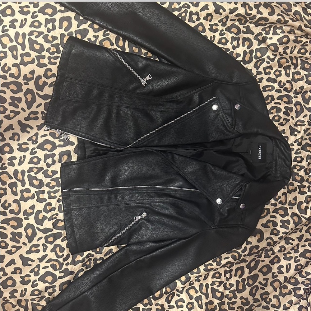 Faux leather jacket